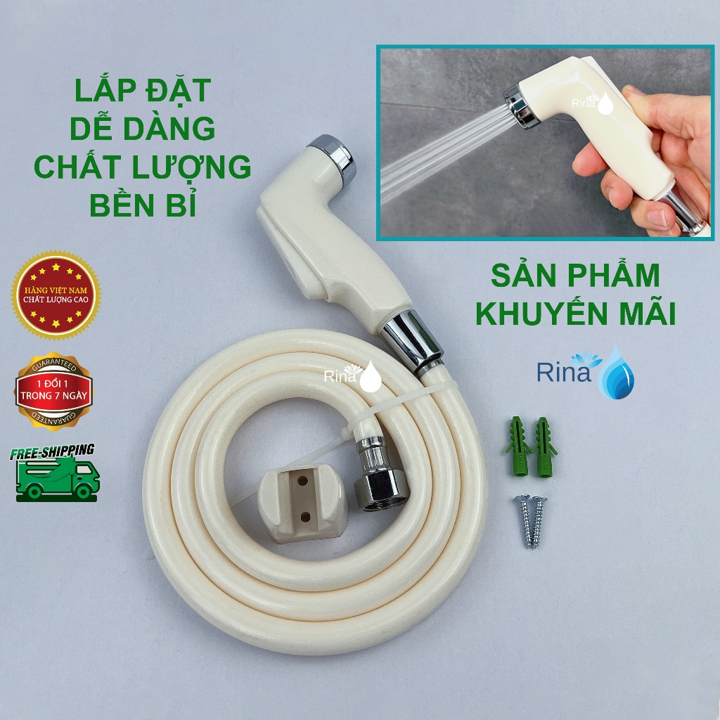 GIÁ SỈ ĐẨY SỐ LƯỢNG - Bộ xịt nhựa vệ sinh, bộ vòi xịt vệ sinh giá rẻ chất lượng LN rẻ