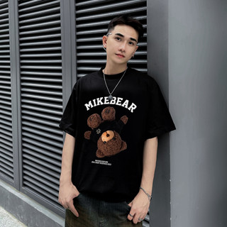 Áo Thun Nam Nữ Unisex Mike Bear Gấu Mới Trend Hè, Oversize Cotton Dày Dặn Hình In Sắc Nét