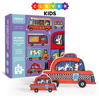 Đồ Chơi Ghép Hình Cho Bé Mideer My First Puzzle Transport - CleverKids