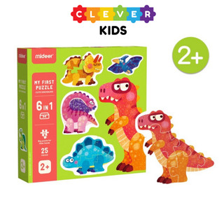 Đồ Chơi Ghép Hình Cho Bé Mideer My First Puzzle Animal - CleverKids