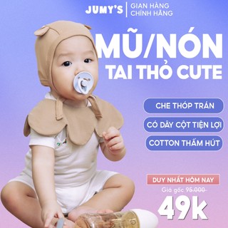 Mũ Cho Bé Sơ Sinh Đến 2 Tuổi Jumy's Baby - Mũ /Nón Cho Bé Trai và Bé Gái, Mũ Peekaboo Cotton