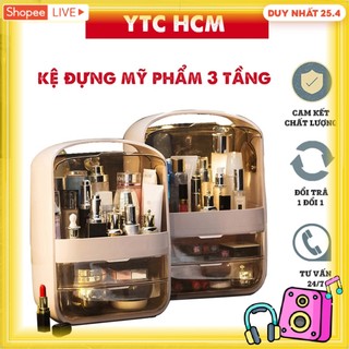 Hộp Đựng Mỹ Phẩm YTC- Để Đồ Trang Điểm Cao Cấp Nhựa ABS Nhập Khẩu