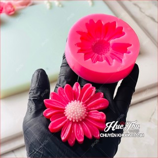 Khuôn silicon hoa Cúc Họa Mi Gãy Cánh 6.5cm nhấn xôi hoa đậu, làm bánh rau câu