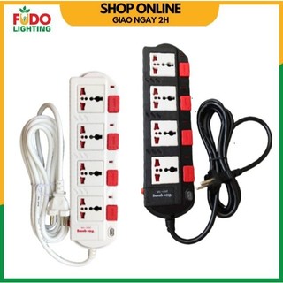 Ổ cắm đa năng Điện Quang 4 lỗ 4 công tắc 3200W hàng chính hãng