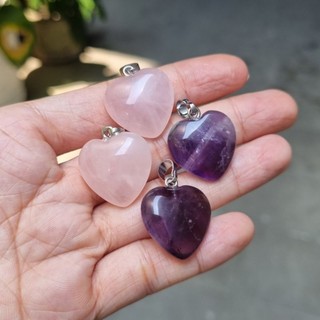 Mặt Dây Chuyền Trái Tim T.Anh Hồng, Tím