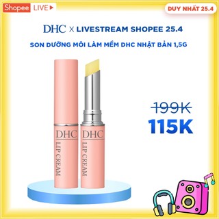  Son dưỡng môi DHC Lip Cream dưỡng ẩm, làm mềm môi 1,5g