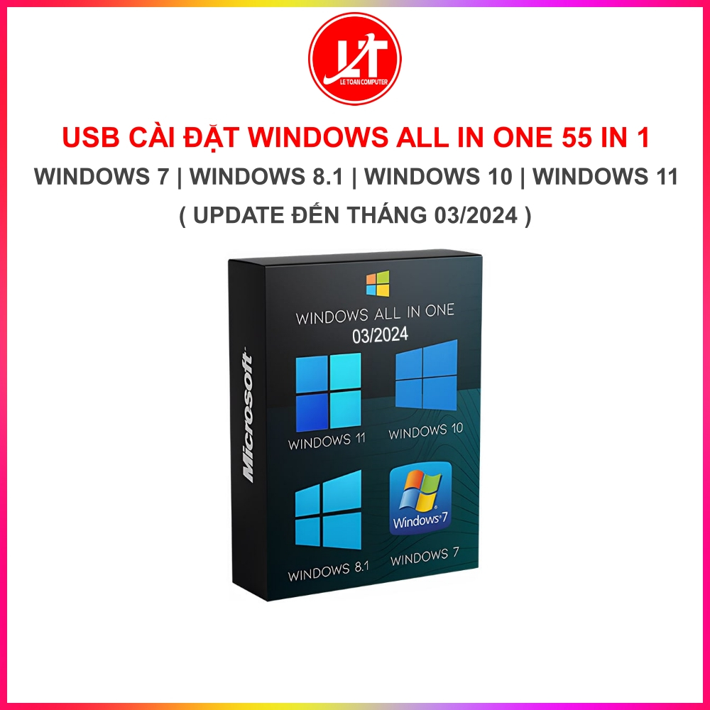 USB CÀI ĐẶT WIN7/8.1/10/11 - Chỉ cần Next Next là xong !!!