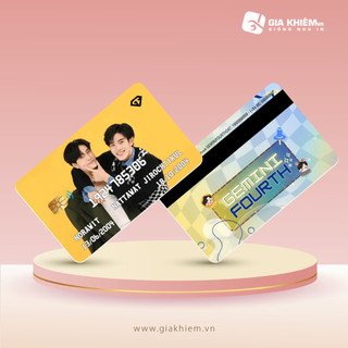 Card bơi Boylove Thailand KINNPORSCHE GMM Card nhựa PVC dập nổi tên số dày như thẻ ATM CCCD