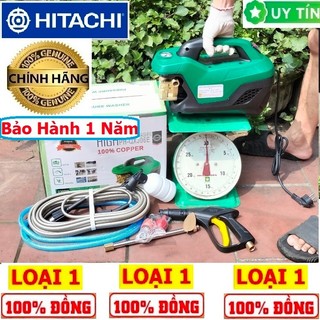 Máy rửa xe HITACHI 4000W, Mô tơ 100% Đồng, Cảm ứng từ, Siêu khỏe, bảo hành chính hãng 12 tháng