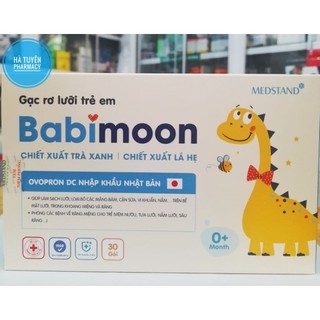 Gạc rơ lưỡi trẻ em Babimoon 30 gói phòng bệnh tưa lưỡi, nấm lưỡi, sâu răng, viêm nướu