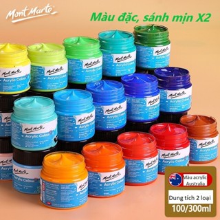Màu acrylic Mont marte 3D 100ml Lalunavn sơn tường màu nước vẽ tranh tường, giày, DIY