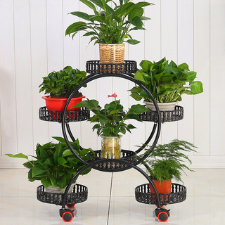 Kệ Để Chậu Hoa Cây Cảnh 6 Tầng Có Bánh Xe Di Chuyển