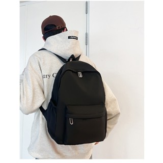 Balo trơn đen cỡ vừa Xinh Xinh nam nữ đơn giản, đi học, du lịch chất dù giá rẻ cặp sách học sinh