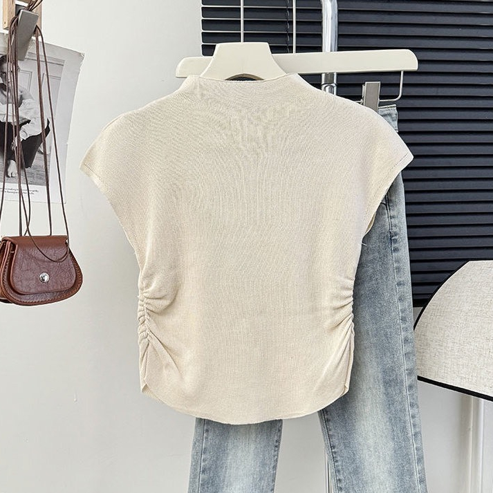 Áo len chất dệt kim, tay nhí đính ruy băng nơ mềm mịn, độ co giãn nhiều, freesize dưới 60kg - 55Kg.Linh