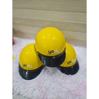 Nón bảo hiểm người lớn logo - vàng