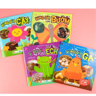 Sách sự sinh trưởng kỳ diệu của vạn vật - vòng đời của cây, ếch, gà, bướ m - sách thiếu nhi - đinh tị