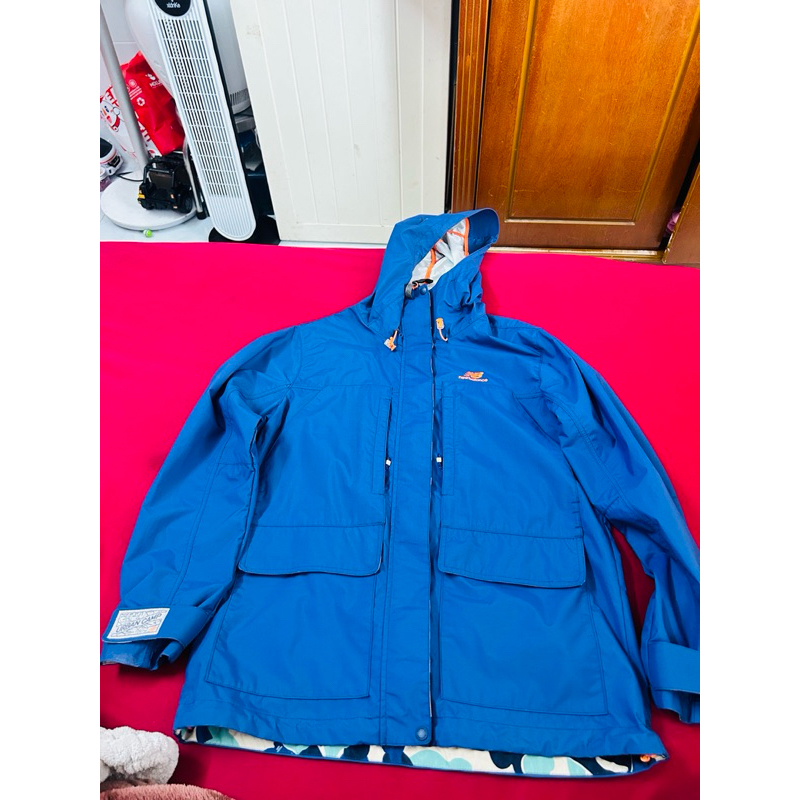 Áo khoác đi mưa New Balance Camp Jacket Blue Korean Size M ( 50-68kg)