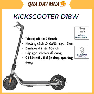 Xe điện segway ninebot kickscooter d18w - hàng chính hãng - bảo hành 24 tháng