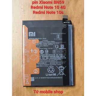 Pin xiaomi redmi note 10 4g , redmi note 10s , mã pin bn59 , dung lượng pin 5000mah