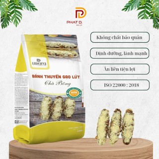 Bánh thuyền gạo lứt chà bông gói 240gr dành cho người ăn kiêng, eatclean, ăn healthy