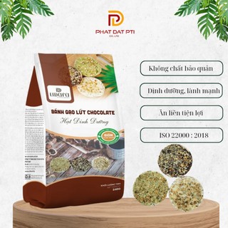 Bánh Gạo Lứt Phủ Chocolate và hạt dinh dưỡng