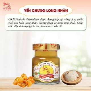 Yến hũ chưng sẵn vị long nhãn - YẾN NA