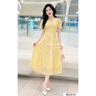  MDU3112 Váy thiết kế thanh lịch và sang trọng với chất liệu Tơ Hàn cao cấp, hàng 2 lớp có lót lụa.