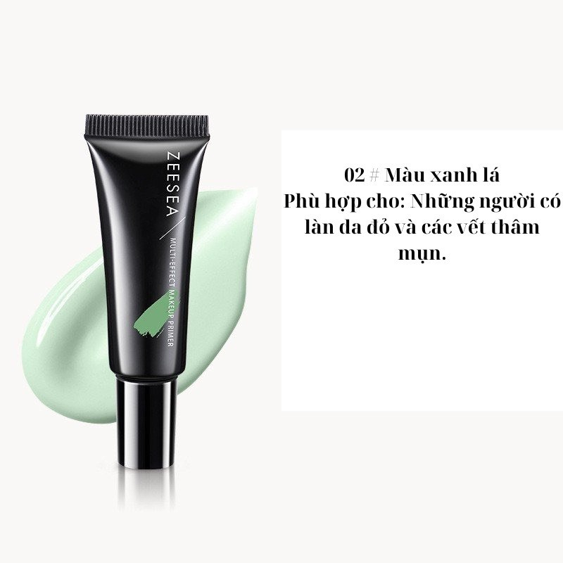 Kem lót ZEESEA chính hãng trang điểm  lâu trôi tự nhiên làm mờ lỗ chân lông dưỡng ẩm làm sáng da 3 màu 10g | BigBuy360 - bigbuy360.vn