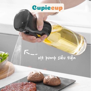 Bình Xịt Dầu Ăn, Chai Xịt Phun Sương, Nắp Bình Siêu Kín, Dễ Dàng Khống Chế Lượng Dầu LO005