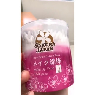 Tăm bông Sakura trang điểm