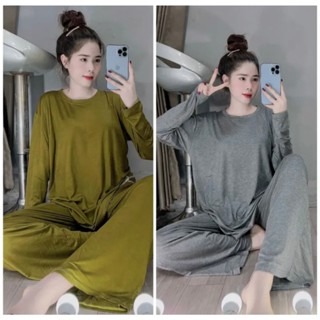 ĐỒ BỘ NỮ, SET BỘ SUÔNG THUN LẠNH DẺO Ủ KEM BIGSIZE 45-85KG