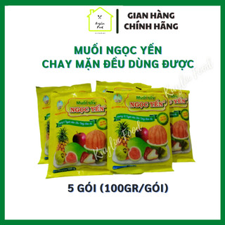 5 gói muối Ngọc Yến 100g muối ớt sấy chay mặn đều dùng được