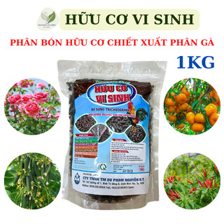 Phân bón hữu cơ chiết xuất phân gà 1kg - phân gà - phân viên hữu cơ
