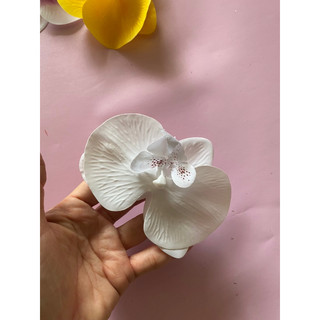 Đầu hoa lan hồ điệp/ đầu bông lan hồ điệp/ đầu hoa lan hồ điệp cao su /hoa cài tóc /hoa anh đào