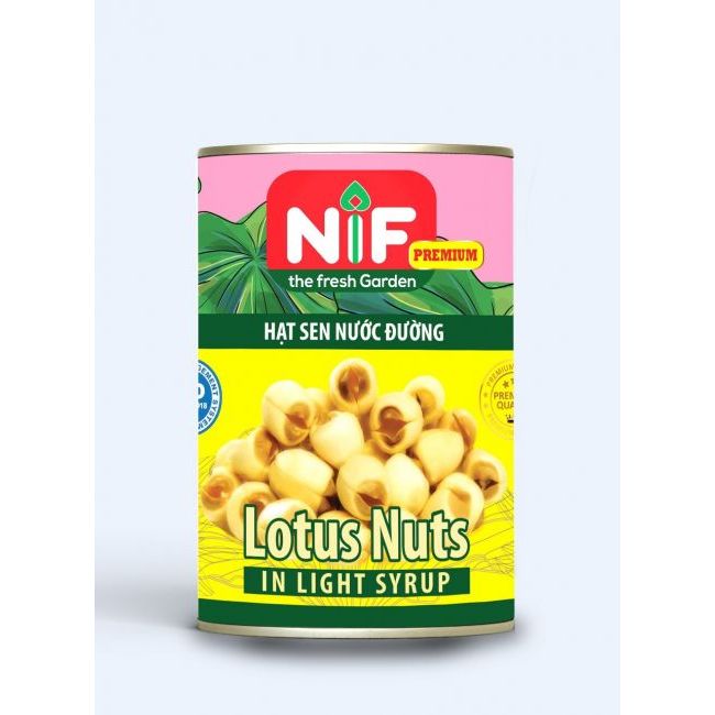 Hạt Sen Nước Đường NIF (Lon 560gr)
