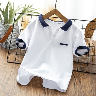 Áo thun cổ cotton cá sấu,áo polo cho bé trai gái siêu thấm hút mồ hôi