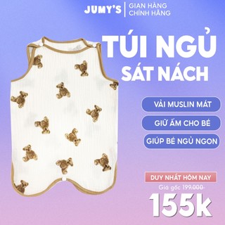 Túi Ngủ Xô Muslin Organic, Ấm Ngực, Bụng Cho Bé, Siêu Mềm, Thấm Hút Tốt
