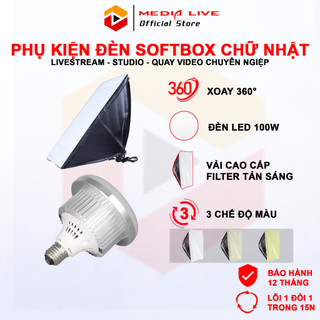 Phụ kiện đèn studio chụp ảnh, quay phim, Livestream, quay phim chuyên nghiệp, Đèn Softbox chữ nhật hắt sáng 50x70cm