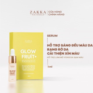 [GIFT] Sample Serum (Tinh Chất) Vitamin C Zakka Naturals GlowFruit+ Brightening 4ml