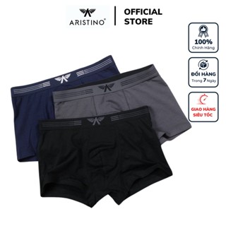 Quần lót nam Aristino ABX056 kiểu sịp đùi boxer chất liệu cotton mềm mại thoáng mát dễ chịu cao cấp chính hãng