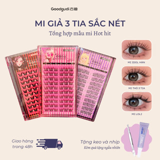 [HOẢ TỐC] Mi giả Shang pin idol ACE, tai thỏ 3 tia, loli sắc nét 10 hàng mi, lông mi cụm dài và dày