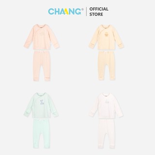 Bộ quần áo dài cúc chéo sơ sinh Olympia Chaang