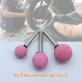 Mũi đá mài đầu bi cốt 6 ly, Đầu đá mài săm lốp