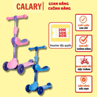 Xe Scooter Trẻ Em Cougar-902 Đa Chức Năng, Có 3 Bánh Kèm Ghế Phụ, Bánh đèn phát sáng