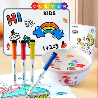 Bút Dạ 8 Màu Đa Năng Mideer Little Artist - Whiteboard Maker - CleverKids