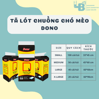 Tã lót chuồng cho chó mèo DONO