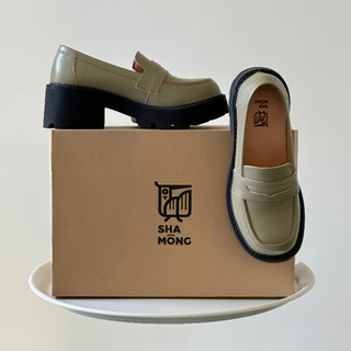 Giày da đế cao unisex Chunky Loafer Shamong mã 332