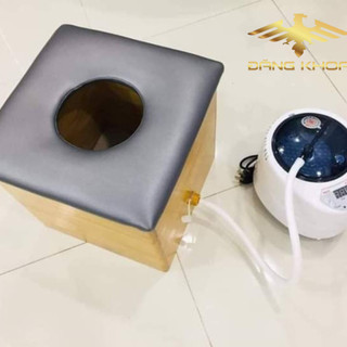 Ghế xông vùng kín bọc đệm Ghế xông vùng kín sau sinh và cho người bị trĩ chất liệu gỗ thông