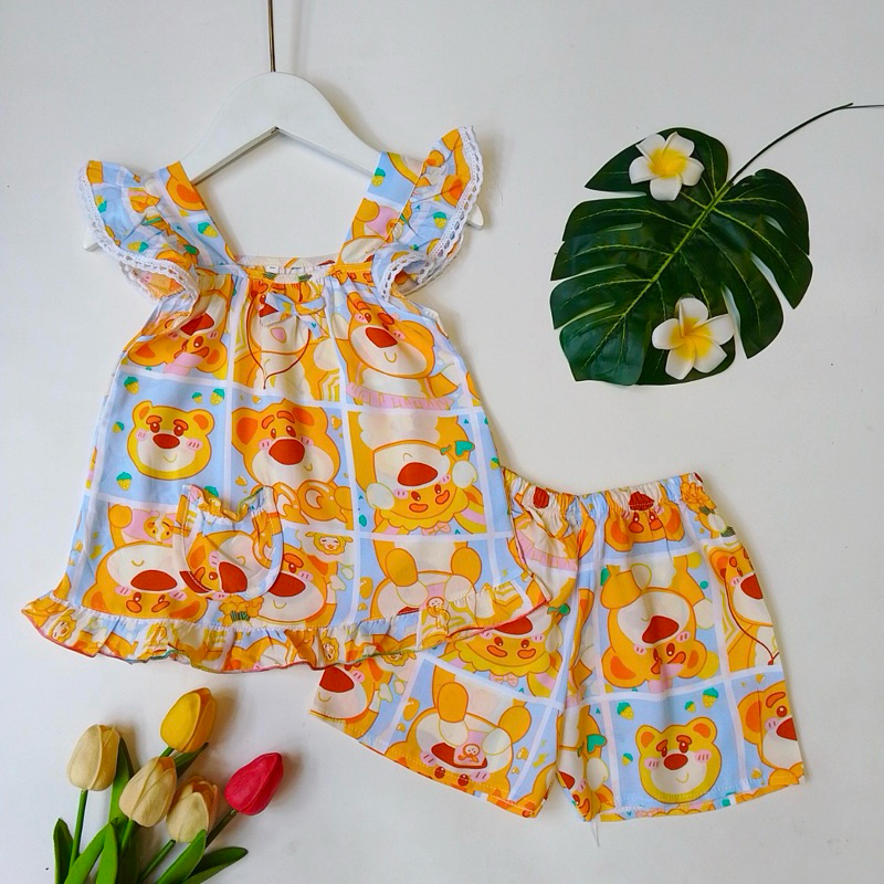 8-39kg Bộ lanh/bộ tole BÉ GÁI ÁO DÂY BẢNG QUẦN ĐÙI
