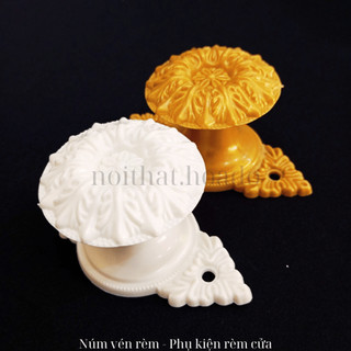 Núm Cột Dây Rèm Cửa Nhựa Cổ Điển, Núm Vén Dây Buộc Rèm, Móc Treo Dây Màn,Trang Trí  - Phụ Kiện Rèm Cửa